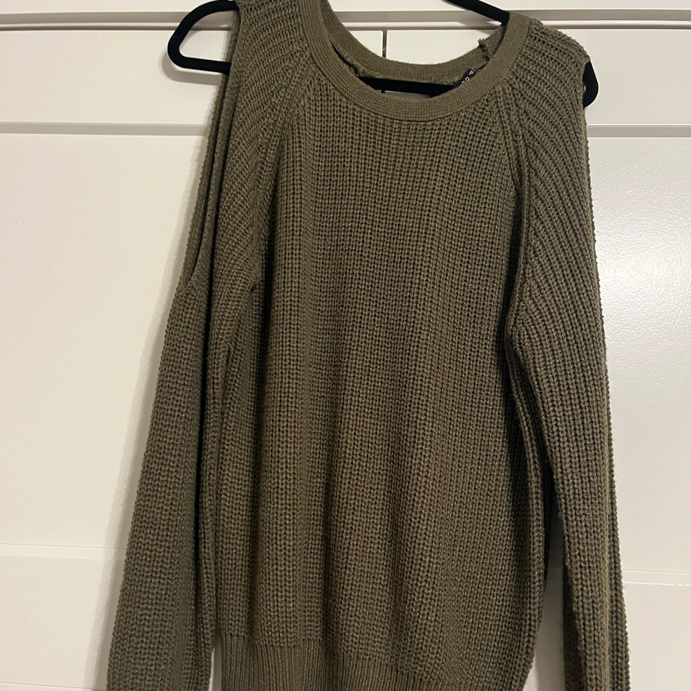 Olive Green Knit Sweater